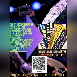 🚀🚀 3 For $8.💫 7 Super Great Stickers! Bundle Discount Still Applies🖖🏻👽